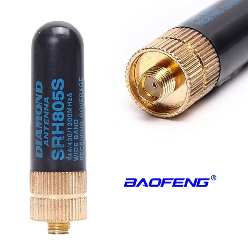 Baofeng 2 pcs SRH805S 5cm SMA-F short antenna dual frequency VHF UHF suitable for UV-5R UV10R two-way walkie-talkie  accessories