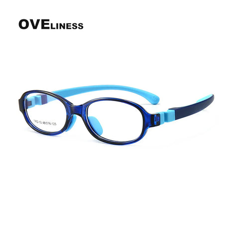 Kids Round Glasses Myopia Optical Eyeglasses Glasses Frame boy girl Prescription Silicone Flexible Children’s Glasses eyewear