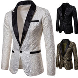 Men's Floral Party Dress Suit Stylish Dinner Jacket Wedding Blazer Prom Tuxedo