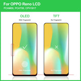 Amoled/TFT For Oppo Reno PCAT00 PCAM00 CPH1917 LCD Display Screen Touch Panel Digitizer  Assembly Replacement For OPPO Reno LCD