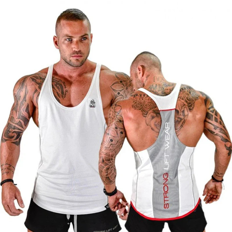 Bodybuilding Tank Tops Men Gym Workout Fitness sleeveless shirt Male Summer Cotton Undershirt Casual Singlet Vest Brand Clothing