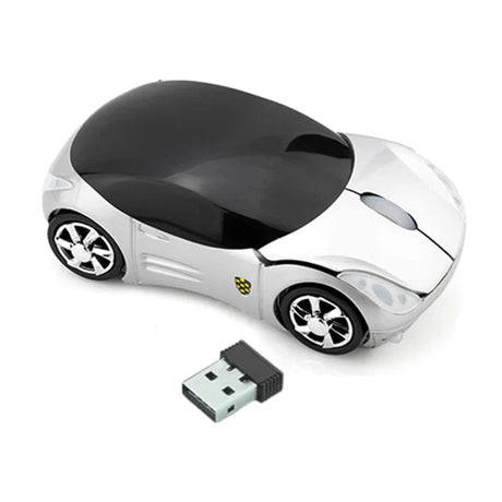 Gaming Mouse Wireless Computer Parts Electronic Sports Game Mice Colorful Car Shaped Design for Playing Games 2.4G 40JB