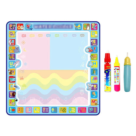 Coolplay Magic Water Drawing Mat Coloring Doodle Mat with Magic Pens Montessori Toys Painting Board Educational Toys for Kids