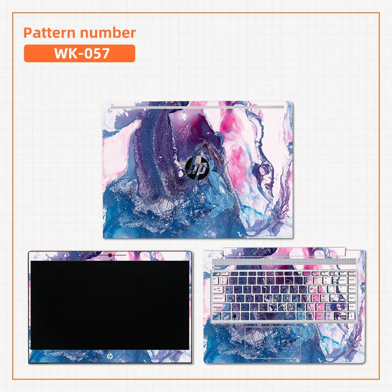 Marble Cover Laptop Sticker Skins Notebook Skin PVC Cover for HP Laptop Envy X360/Pavilion 14 15/14S dk/ 14s dq/15 da/HP 440 G6