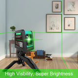 MiLESEEY 2 Lines Laser Level L52R L62 360 Laser Level L6 Green nivel Laser with Battery and Tripod лазерный уровень