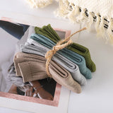 4 Pairs/pack Children's Socks Spring Autumn New Boys Girls Socks Trendy Candy Color Japanese Double Needle Tube Sock Baby Socks