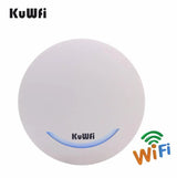 KuWFi 1200Mbps Wi-fi router Ceiling Mount Ethernet Port AP  Wireless Access Point 48V Wifi amplifier with 4dBi Wifi antenna