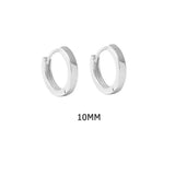 ANDYWEN 925 Sterling Silver Gold Plain 5mm 6mm 7mm 8mm 9mm 10mm Huggies Piercing Clips Hoop Luxury Clips Pendiente Loops Earring