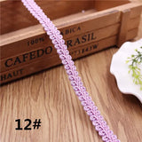 12mm Curve Cotton Lace Trim Centipede Braided Ribbon Fabric Handmade DIY Clothes Sewing  Lace Trim Supplies Craft Accessories