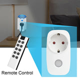 Smart Home EU French Socket Power Plug 433Mhz Universal Remote Control Controller Wireless Switch 16A 220V Programmable Outlets