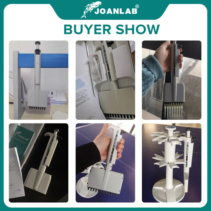 JOANLAB Official Store Multichannel Pipette Lab Equipment Manual Digital Adjustable Micropipette 8 Channels Pipette 12 Channels