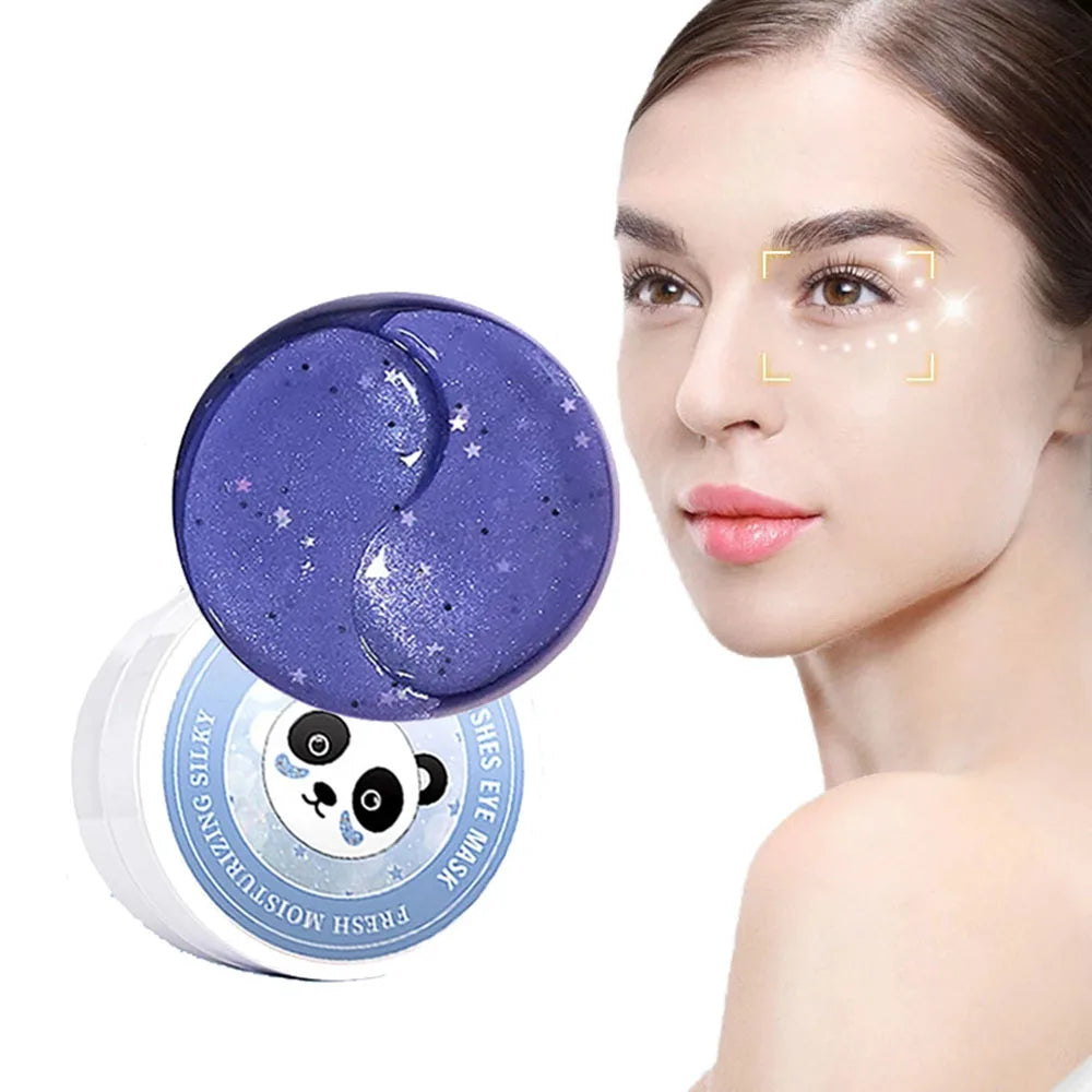 Panda Starry Sky Crystal Collagen Eye Mask Repair Moisturize Fades Eye Wrinkles Anti Aging Remove Dark Circle Eye Bags Skin Care