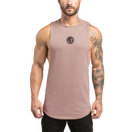 Mens Fitness Tank Tops Gym Clothing Bodybuilding Workout Cotton Sleeveless Vest Male Casual Breathable Fashion Sling Undershirt