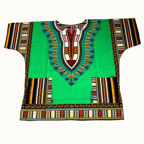 New fashion design African traditional printed 100% cotton Dashiki T-shirts for unisex