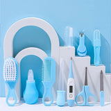 10pcs/set Baby Care Kit Nose Cleaner Safety Tools for Newborn Hygiene Kits Grooming Set Nail Hair Clipper Scissor Comb