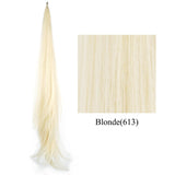 Soowee Long Synthetic Hair Extension Blonde Wrap Pony Tail Flexible Hair Ponytails Hairpieces