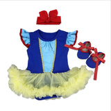 Baby girl Clothes elsa anna costume for Baby Infant Birthday Party Dress Tutus Newborn Jumpsuit Bebe Romper Little Girl Clothes