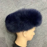 Winter Fashion Elastic Headband Fox Fur Headwear Racccoon Fur Women's Fluffy Real Fur Band S8300