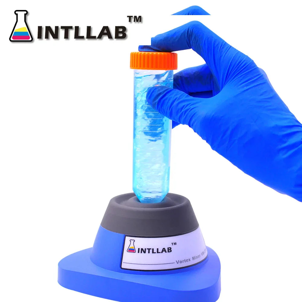 INTLLAB Lab Vortex Mixer Mini Adjustable Speed Ink Shaker Orbital Pigment Bottle Shaking Agitator Samples Mixer 2800rpm