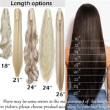 S-noilite Synthetic Long Wavy Fake Ponytail Extension Hair Three Types Claw On Ponytail Hair Extensions Women Ponytail Hairpiece