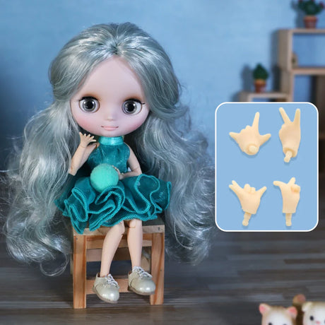 ICY DBS Blyth Middie Doll Joint Body 20CM Customized Doll Nude doll or Full Set Includes Clothes & Shoes DIY Toy Gift for Girls