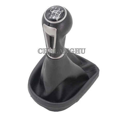 5 / 6 Speed MT Car Gear Stick Shift Knob With PU Leather Boot For Seat Leon 2006 2007 2008 2009 2010 2011 2012