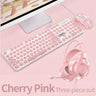 Three-piece Set Punk Gaming Keyboard and Mouse Earphone Set Luminous Keyboards 3200 DPI Mice Headset Combos Computer Accessories