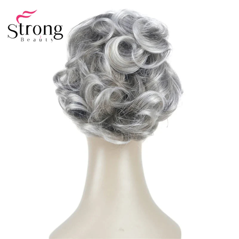 StrongBeauty Silver Short Natural Wave Ponytail Hair Extension With Claw Clip In Hairpiece COLOUR CHOICES