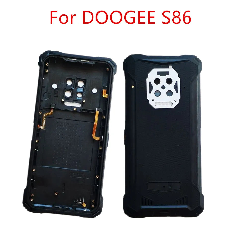 New For DOOGEE S86 6.1inch Phone Protective Back Battery Cover Housings Case Durable Mobile Frame With Fingerprint Cable