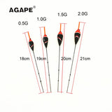 Agape Balsa Pole Carp Floats For Fishing Buoys Stick Catch Bobbers Flotadores Pesca Tackle Accessory 0.5/1.0/1.5/2.0G 201127