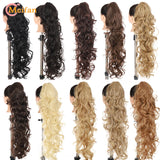 MEIFAN Long Synthetic Wavy Clip in Hair Ponytail Hair Wigs Extensions Style Claw Pony Tail Hairpiece for Women Cosplay Party