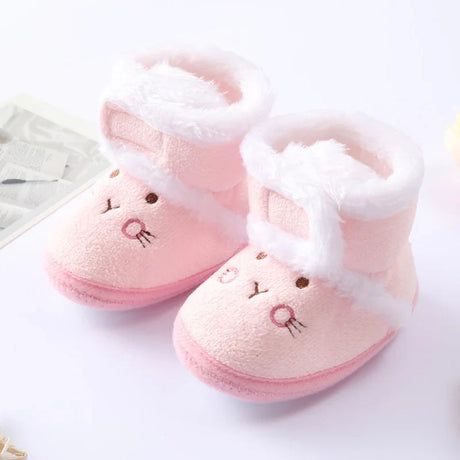 Baywell Autumn Winter Warm Newborn Boots 1 Year baby Girls Boys Shoes Toddler Soft Sole Fur Snow Boots 0-18M