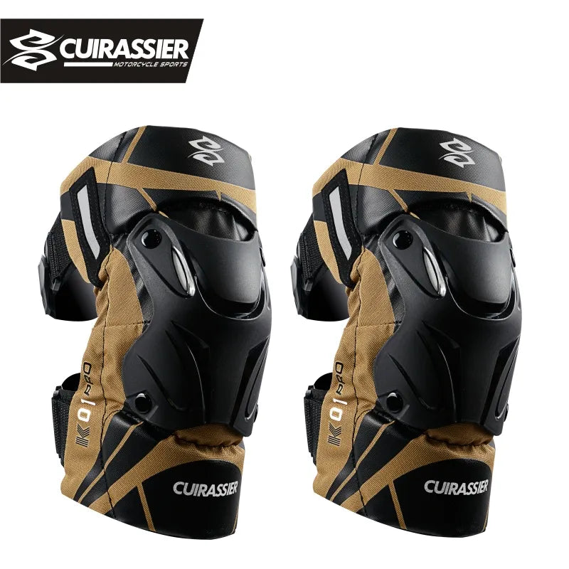 Cuirassier K01-3 Motorcycle Knee Pads Set Knee Protector Moto MX MTB Motocross Protective Gear Knee Guards Kneepad Protection