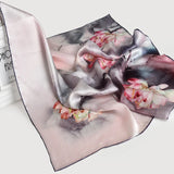 100% Silk Square Scarf for Women 65x65cm Beautiful Design Pattern Printed Luxury Elegant Silk Kerchief Handkerchief Real Silk