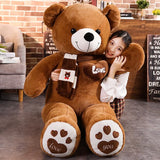 High Quality 4 Colors Teddy Bear With Scarf Stuffed Animals Bear Plush Toys Doll Pillow Kids Lovers Birthday Baby Gift