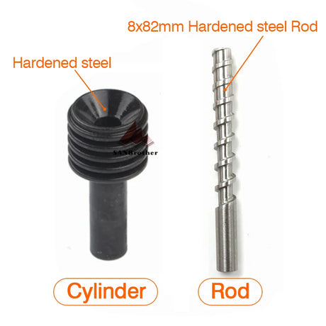 8MM x 82MM / 10x120MM Ceramic Mud Powder Extruder Micro Screw Throat Feed Rod Feed Rod 3D Printer Accessories