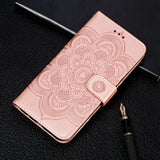 Flower pattern Flip Case For iPhone 11 Pro Max X XS Max XR 15 14 7 Plus 8 Plus 13 12 Mini SE 2020 Wallet Leather Phone Cover