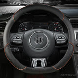 Microfiber Leather Car Steering Wheel Cover 38cm 15" For MG 3 5 6 HS ZS EV MG3 3SW MG5 MG6 MG7 ZR EHS GT EZS Auto Accessories