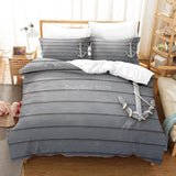 Marine Anchor Bedding Set Ocean Sea 3d Duvet Cover Sets Comforter Bed Linen Twin Queen King Single Size Blue Ship Vessel Kids