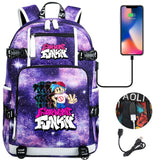 Friday Night Funkin Backpacks For School Multifunction USB Charging Bag Boy Girl Teenager School Bags Travel Laptop Mochila