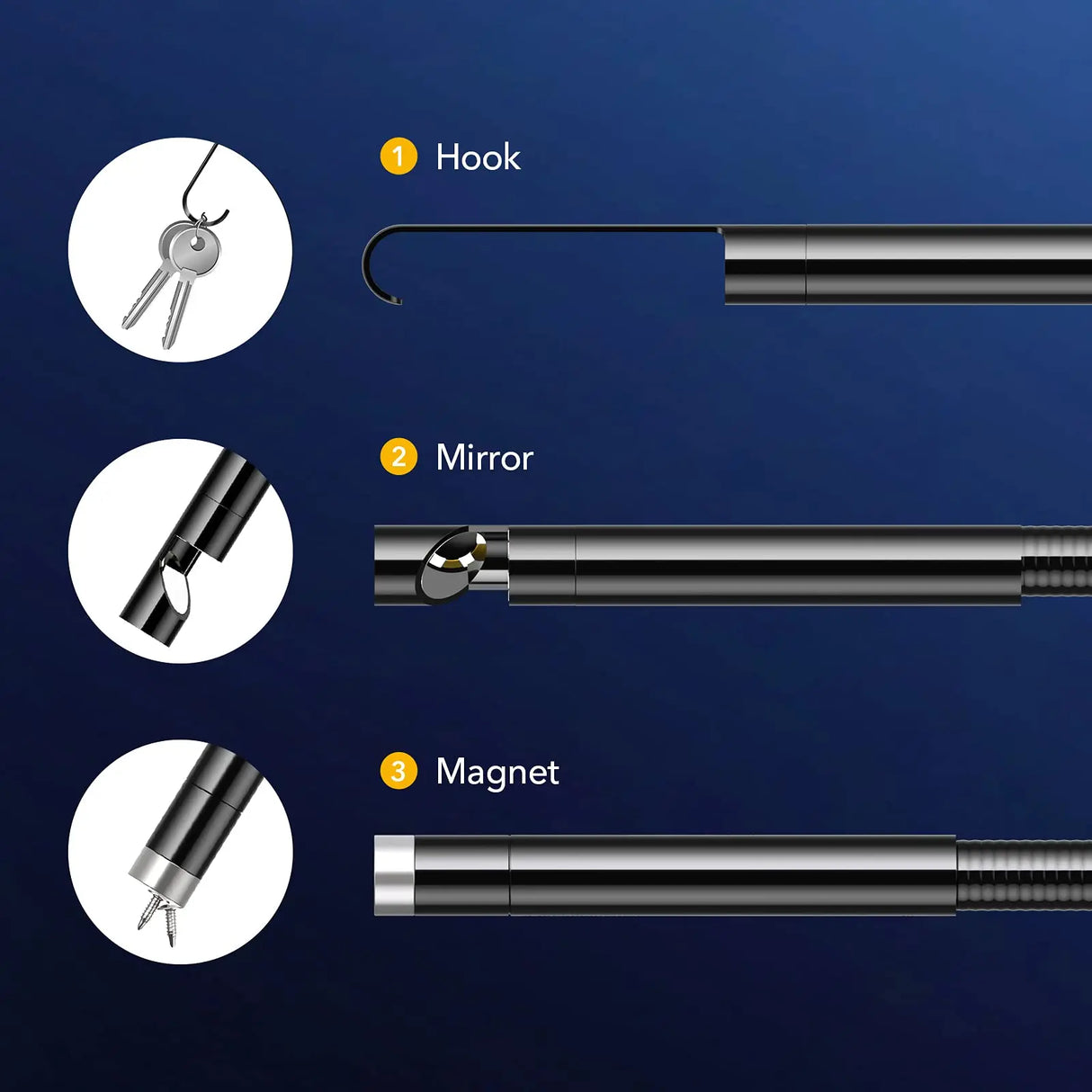 Launch VSP-600 Borescope Inspection Camera IP67 Waterproof VSP600 Videoscope 5.5MM 6 LED Light for X431 Series USB Borescope