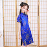 Lovely Girls Silky Satin cheongsam Dress Cute Princess Girls Dresses Kids Party Ball Gown Dress New Year cheongsam Clothing