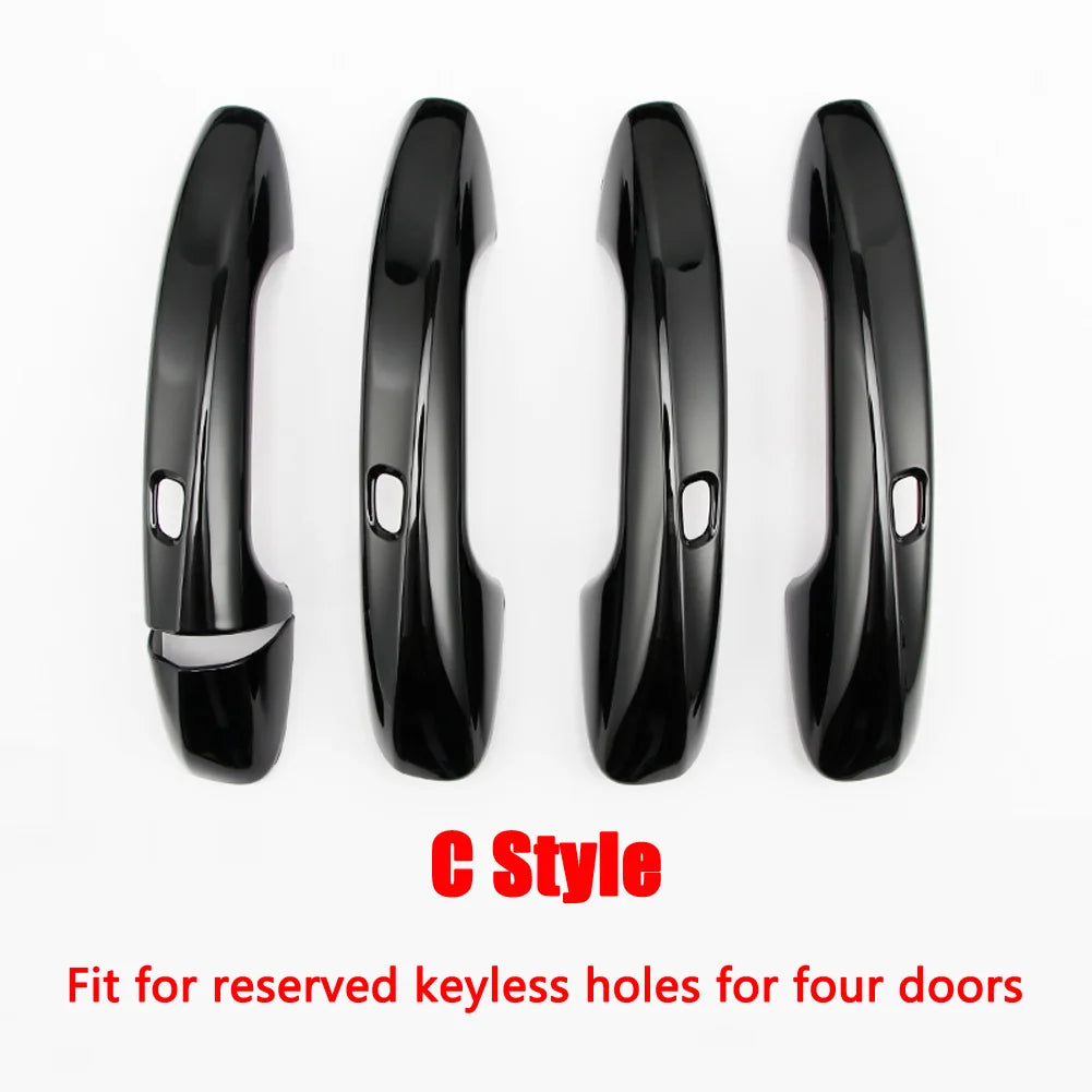 For Mercedes Benz A B C E GLC CLA GLE GLS GLB Class W177 W247 W205 W213 X253 C118 W167 Car Door Handle Cover Trim Frame Sticker