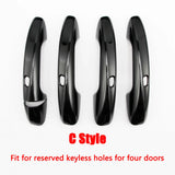 For Mercedes Benz A B C E GLC CLA GLE GLS GLB Class W177 W247 W205 W213 X253 C118 W167 Car Door Handle Cover Trim Frame Sticker