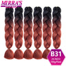 6 Bundles Jumbo Braiding Hair Extensions 24 Inch Synthetic Hair Braids for DIY Box Twist Crochet Hair Wholesale Drop Shipping