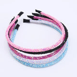 3 Piece New Girls Glitter Hair Accessories Kids Soft Hair Bands Fashion Headbands Children Party Hairbands