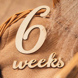 20pcs/Lot Baby Milestone Cards Wooden Photography Milestones Memorial Monthly Newborn Commemorativenir Newborn Photo Accessories