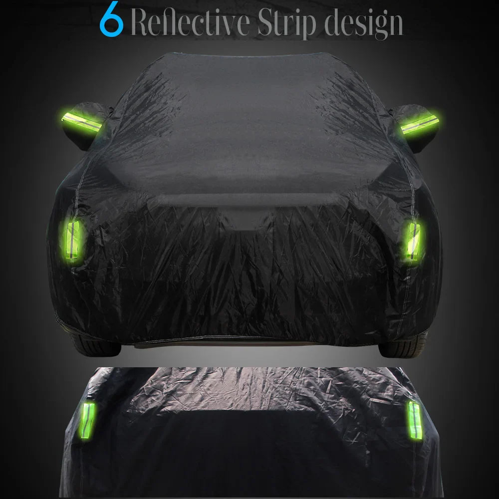 Full Car Cover Outdoor Auto Sun Shade Anti-UV Snow Rain Protection Waterproof Cover Dustproof For Fiat 500