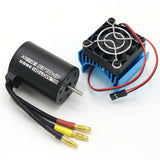 RC Motor 3650 3100KV / 3900KV / 4300KV / 5200KV Brushless Motor & 45A 60A 80A 120A ESC Combo Set for 1:10 RC Car RC Boat Part