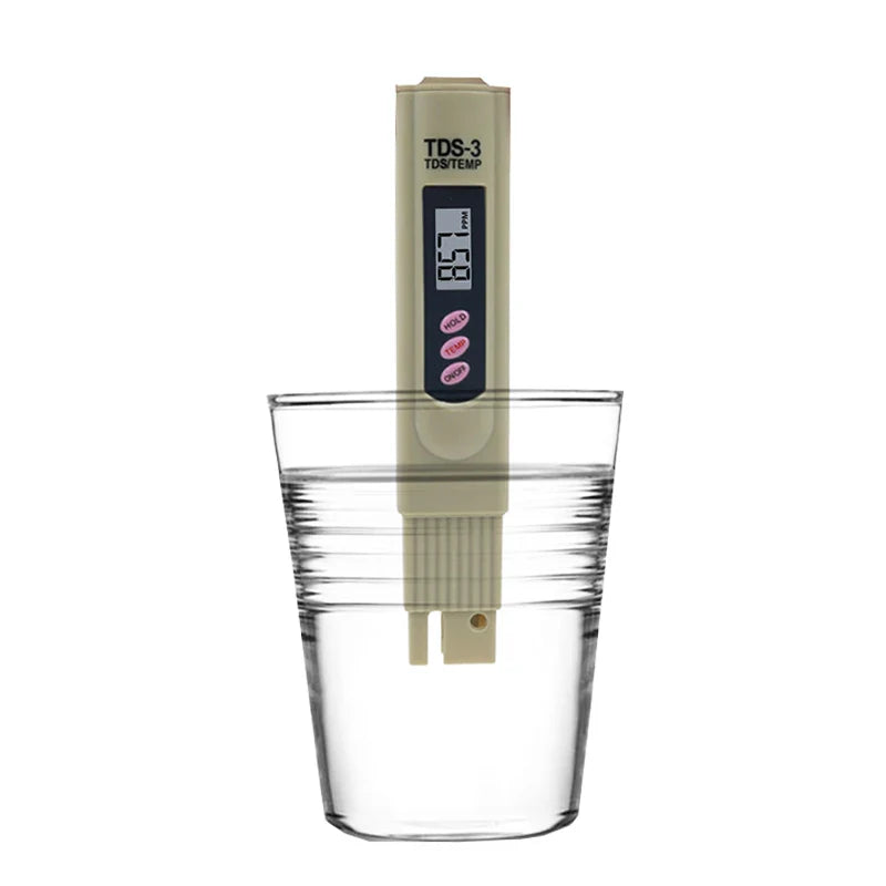 2-in-1 PPM Water TDS Meter Tester Drinking Water Quality Analyzer Monitor Filter Rapid Test Aquarium Hydroponics Pools PPM TDS-3